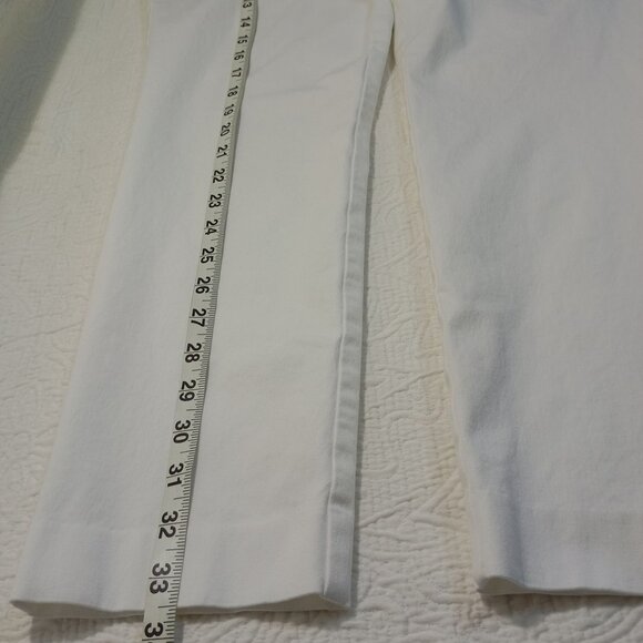 Lauren Ralph Lauren Dress Pants Womens White Size 12P Cotton Blend Professional - Picture 13 of 13